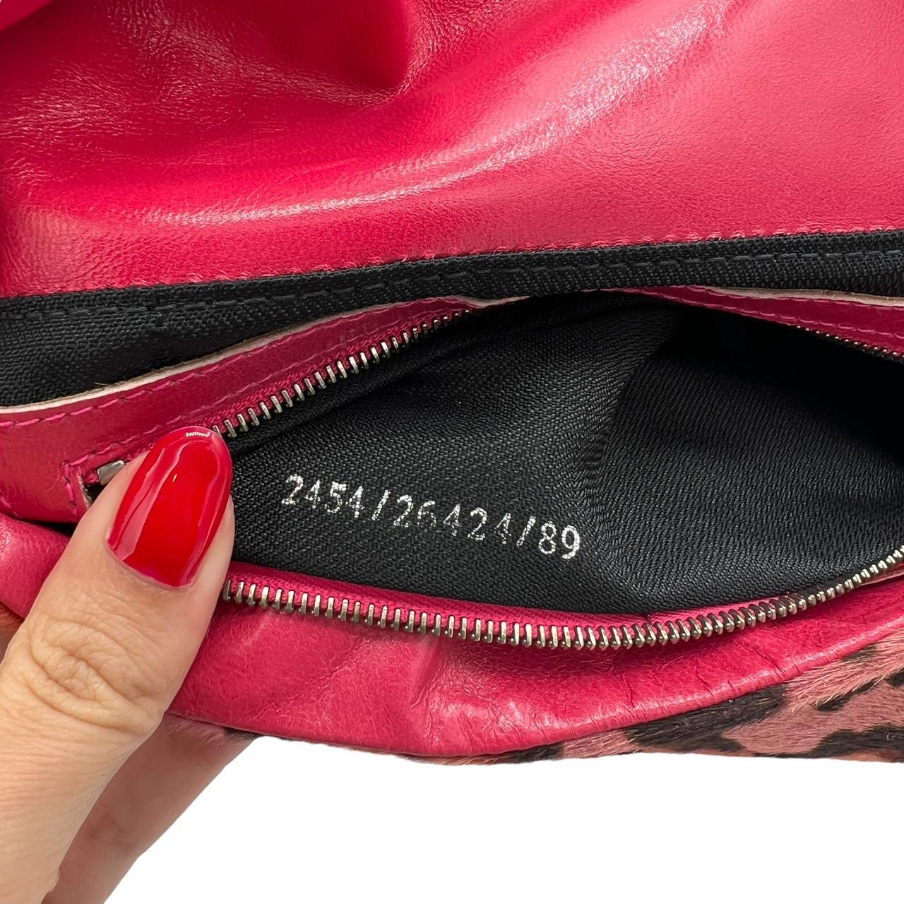 Fendi Hot Pink Leopard Print Baguette Shoulder Bag - Outfit Repeater