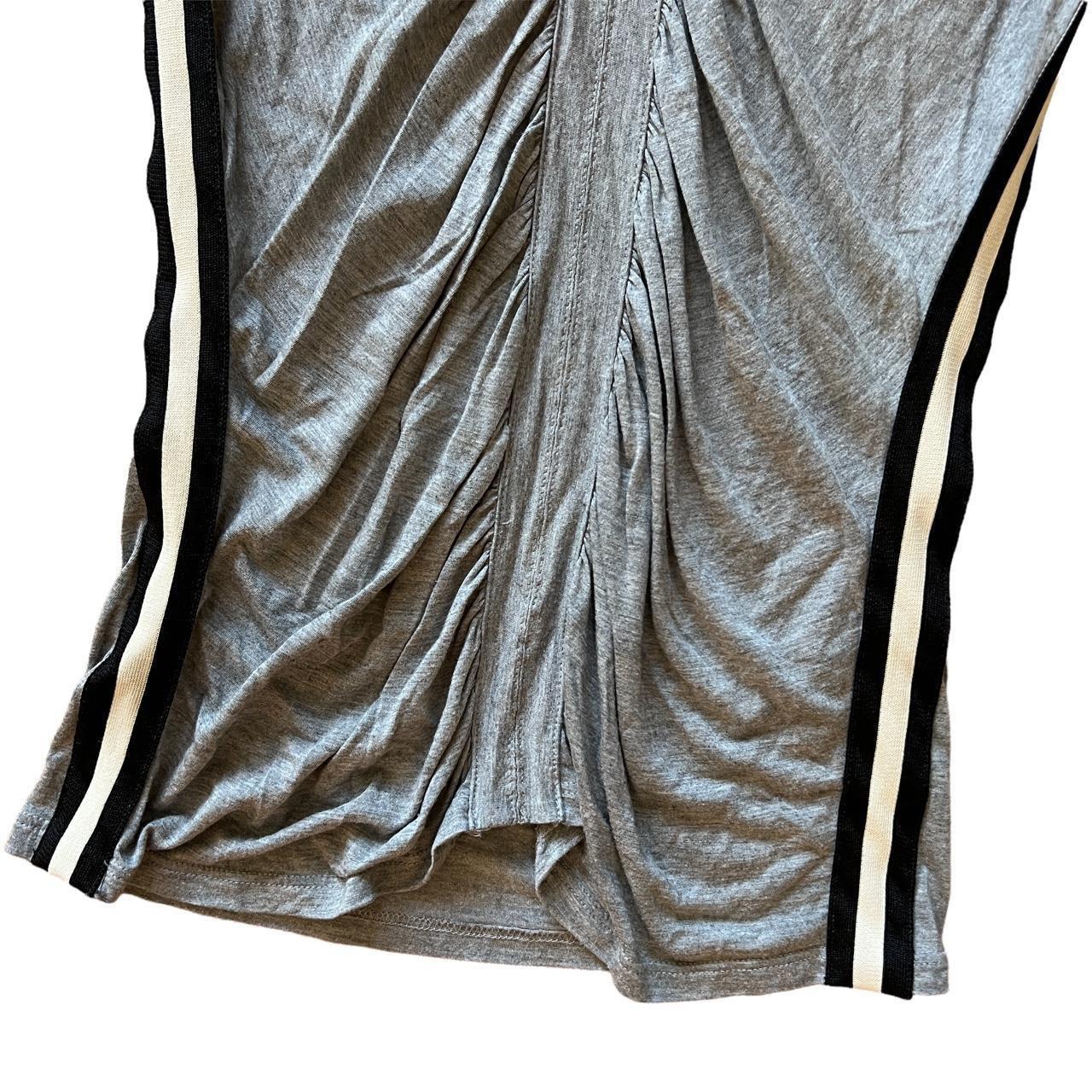 Gucci By Tom Ford Gray Long Sleeve T-Shirt with Varsity Style Stripe Sides - Outfit Repeater