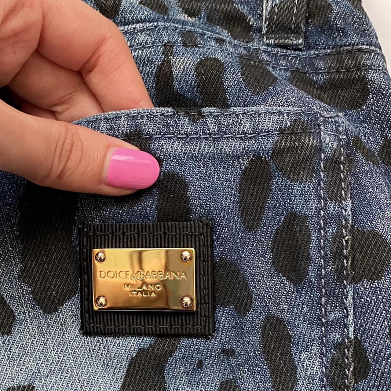 Dolce & Gabbana D&G Leopard Cheetah Print Low Rise Straight Leg Jeans - Outfit Repeater