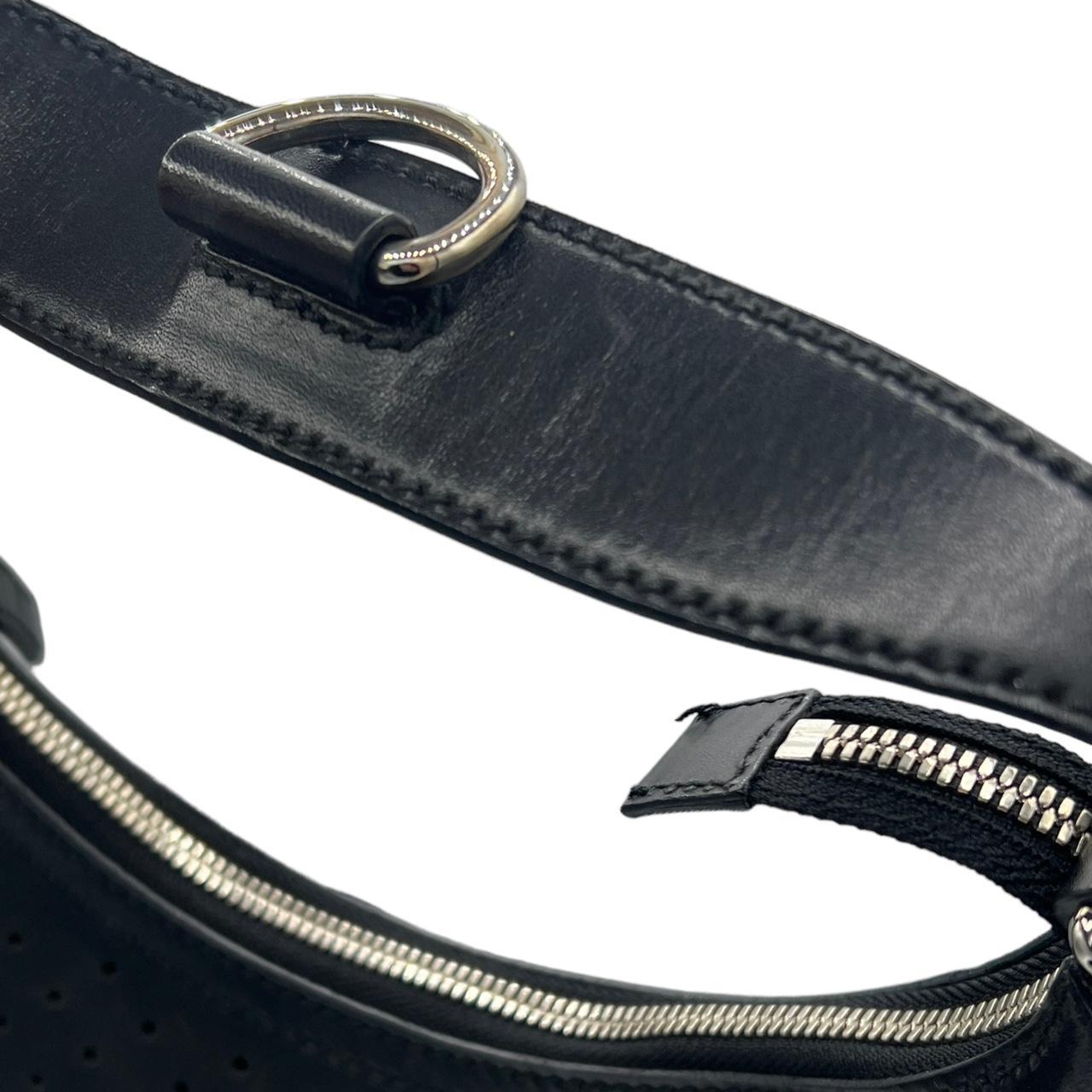 Gucci Black Leather Logo Shoulder Bag