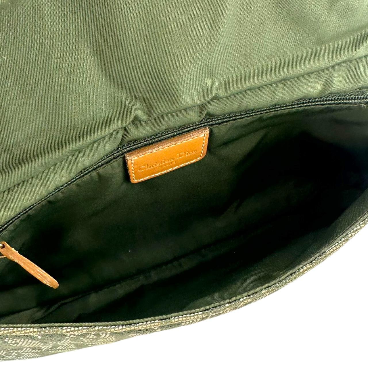 Christian Dior Green Monogram Shoulder Bag