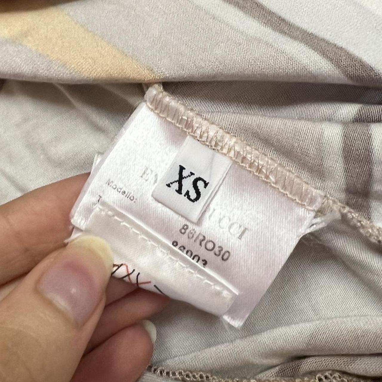 Emilio Pucci Firenze Brown and Orange Multicolored Patterned Long Sleeve Top - Outfit Repeater