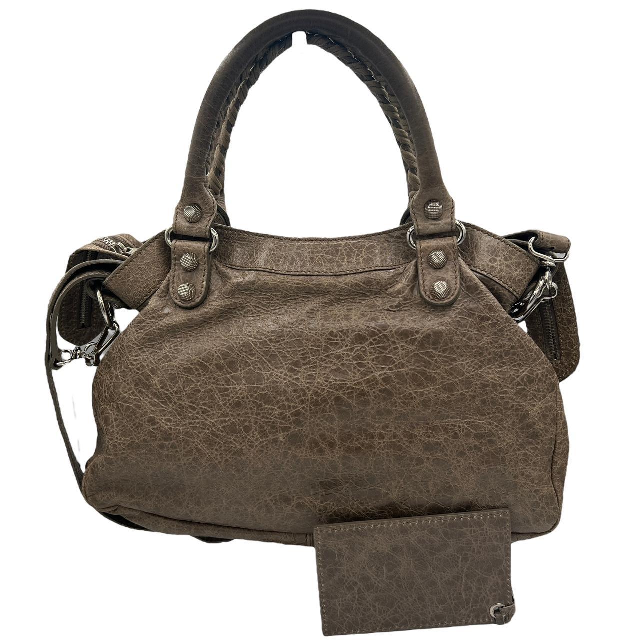 Balenciaga Gray Leather City Bag