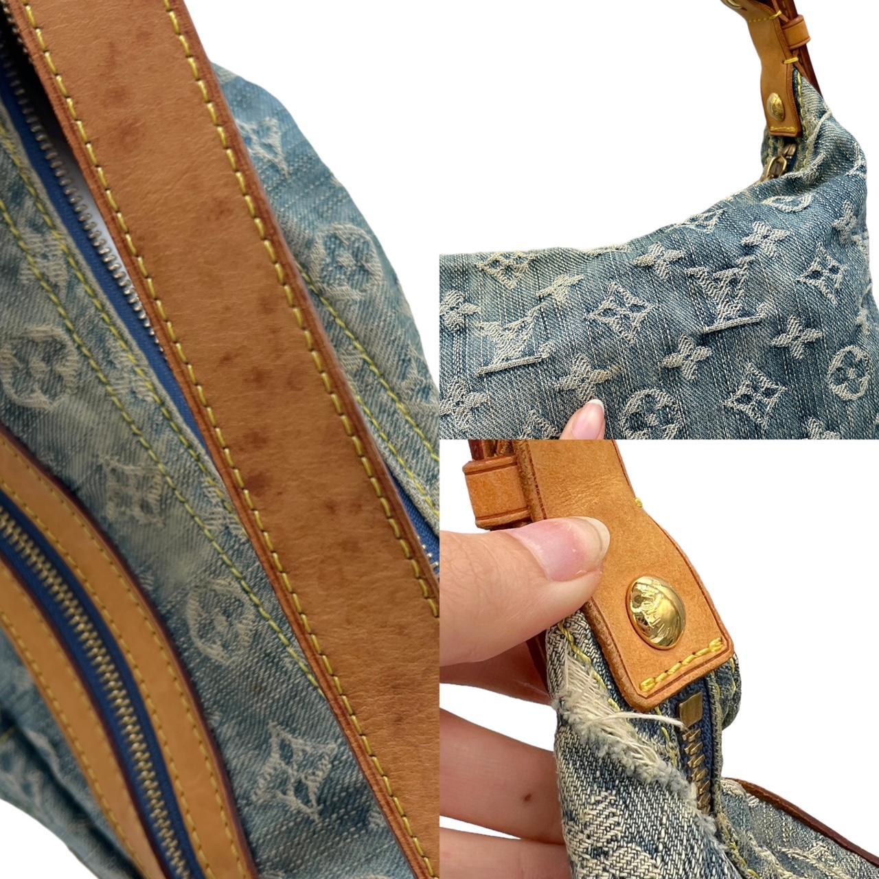 Louis Vuitton Denim Baggy PM Shoulder Bag Blue