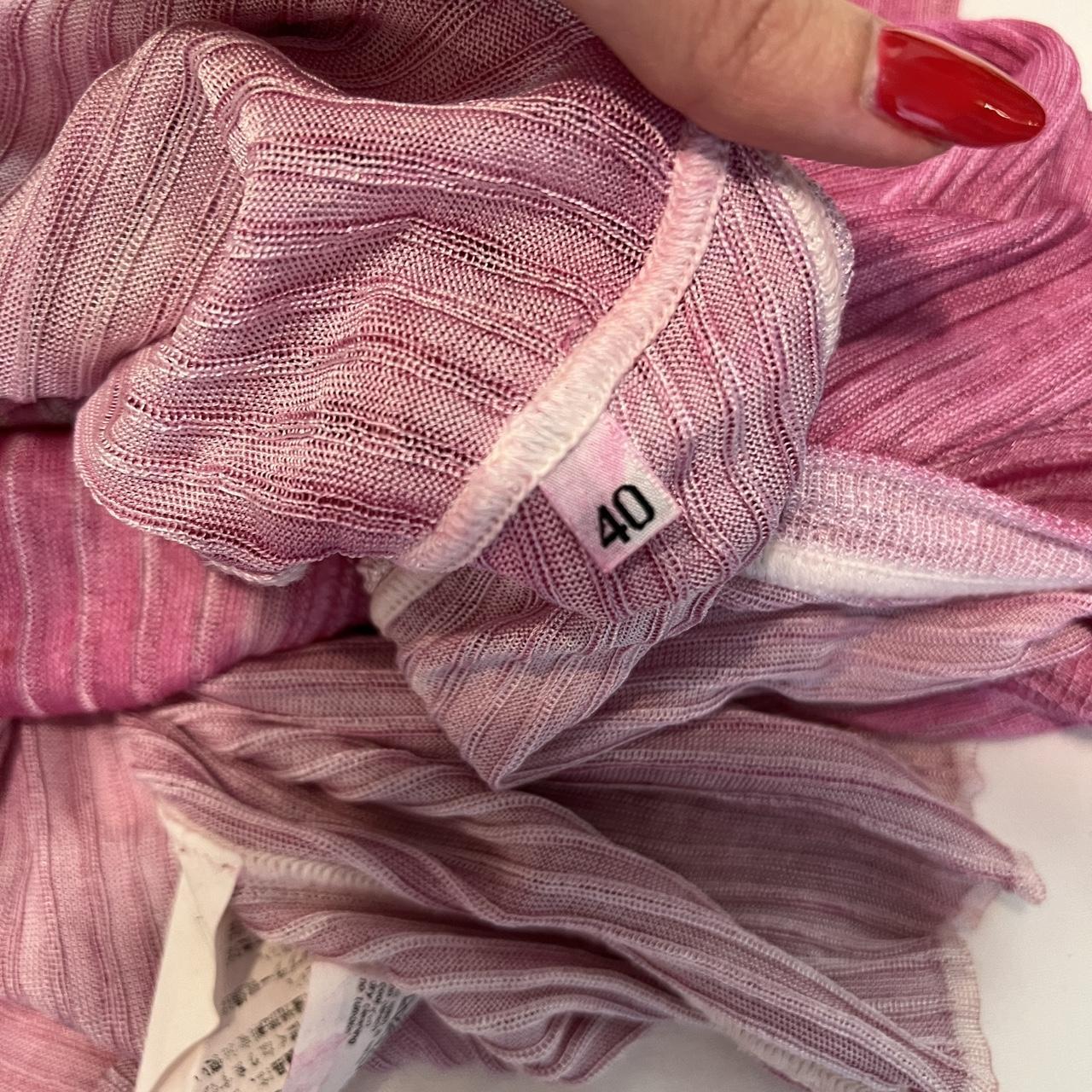 Dolce & Gabbana Pink Semi Sheer Stretch Cardigan Top - Outfit Repeater