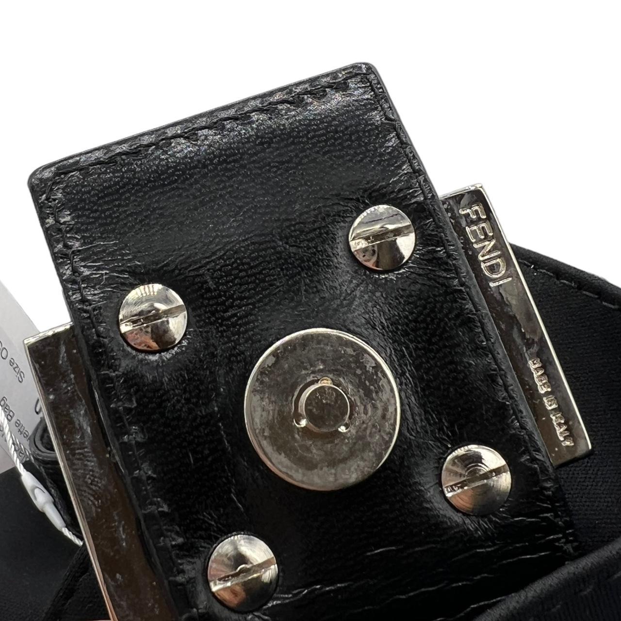 Fendi Black Neoprene Mama Baguette Shoulder Bag