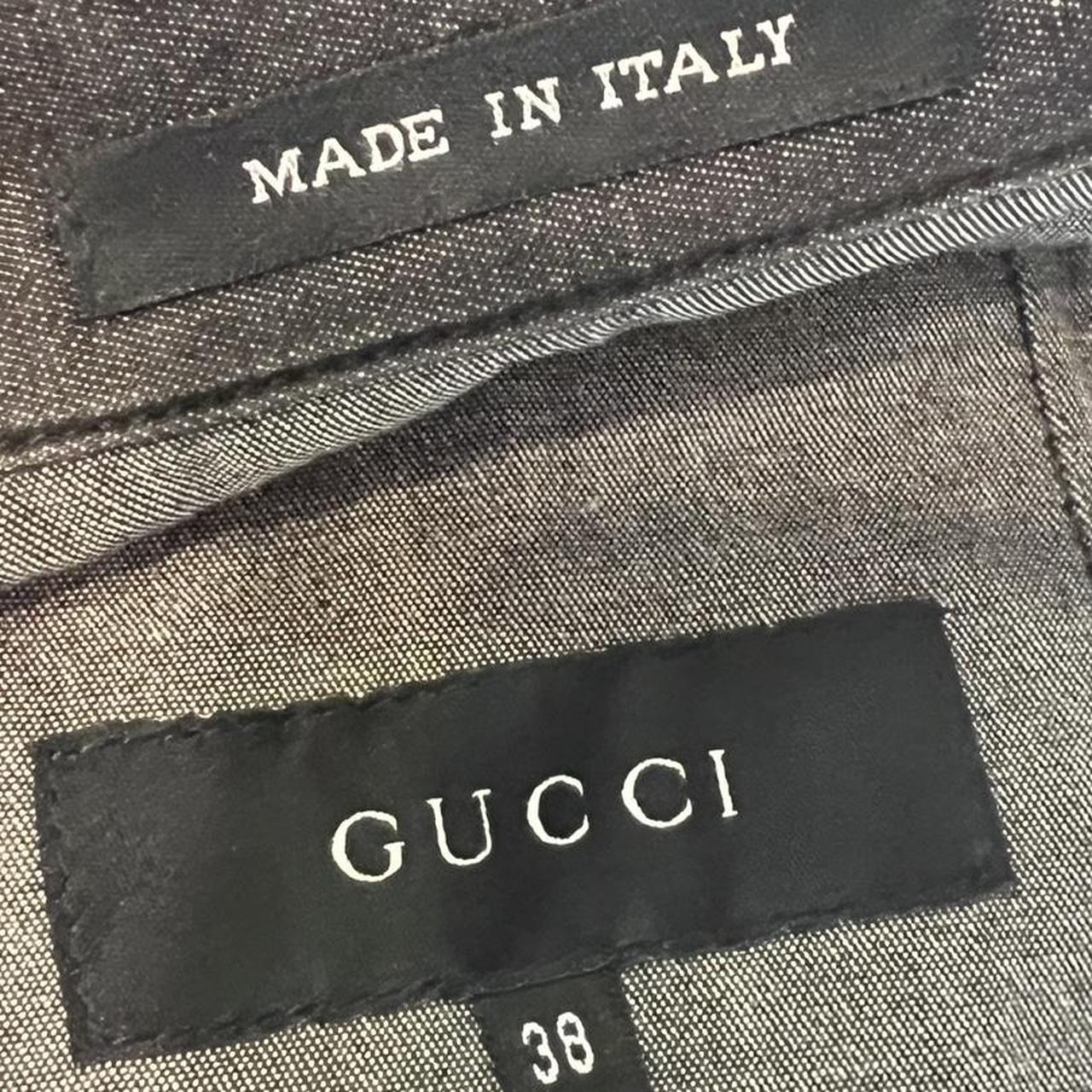 Gucci by Tom Ford 2001 Black Denim V-Hem Jacket - Outfit Repeater