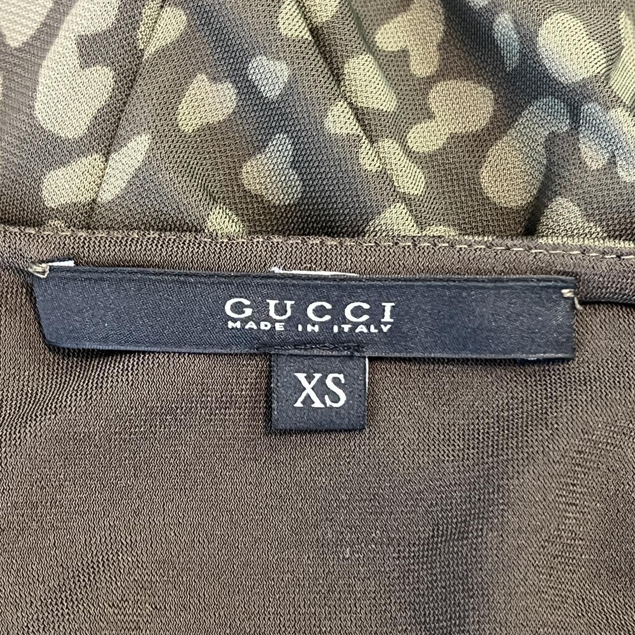 Gucci khaki Green Leopard Print Wrap Dress - Outfit Repeater