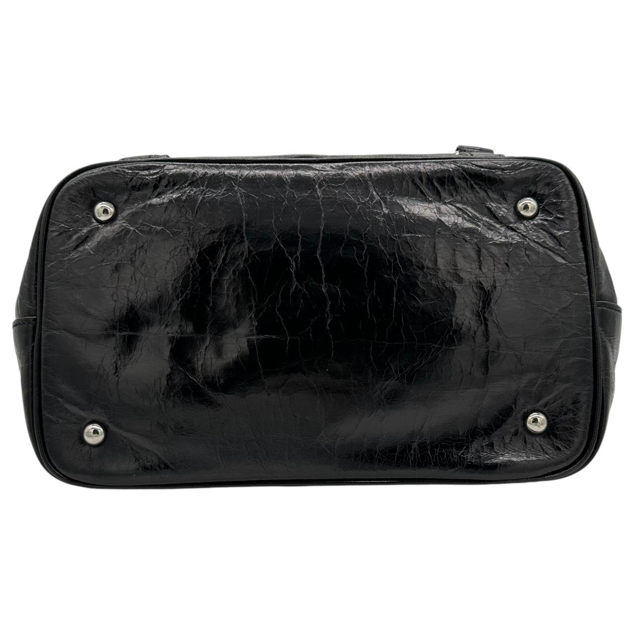 Miu Miu Black Leather Crossbody Shoulder Bag