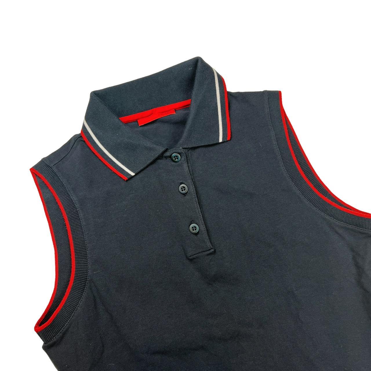 Prada Sport Navy and Red Sleeveless Polo Tank - Outfit Repeater