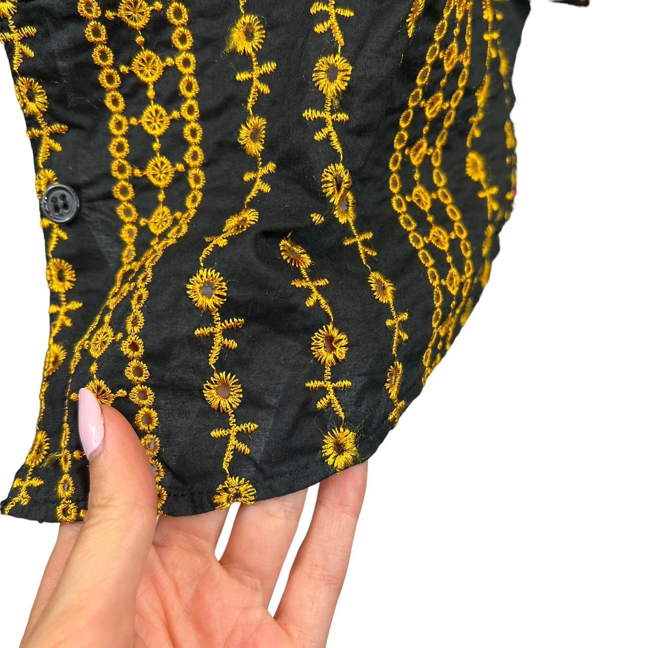 Moschino Cheap and Chic Multicolor Embroidered Long Sleeve Blouse - Outfit Repeater