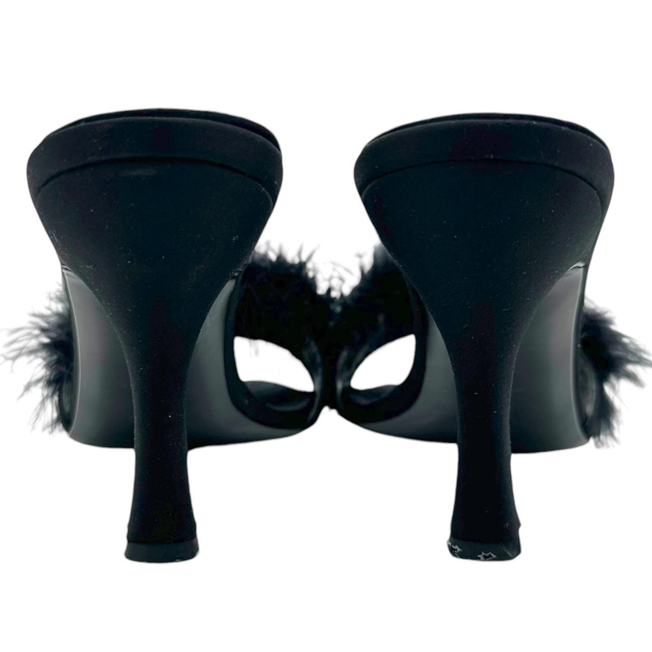 Vintage Moschino Feather Trim Heels - Outfit Repeater