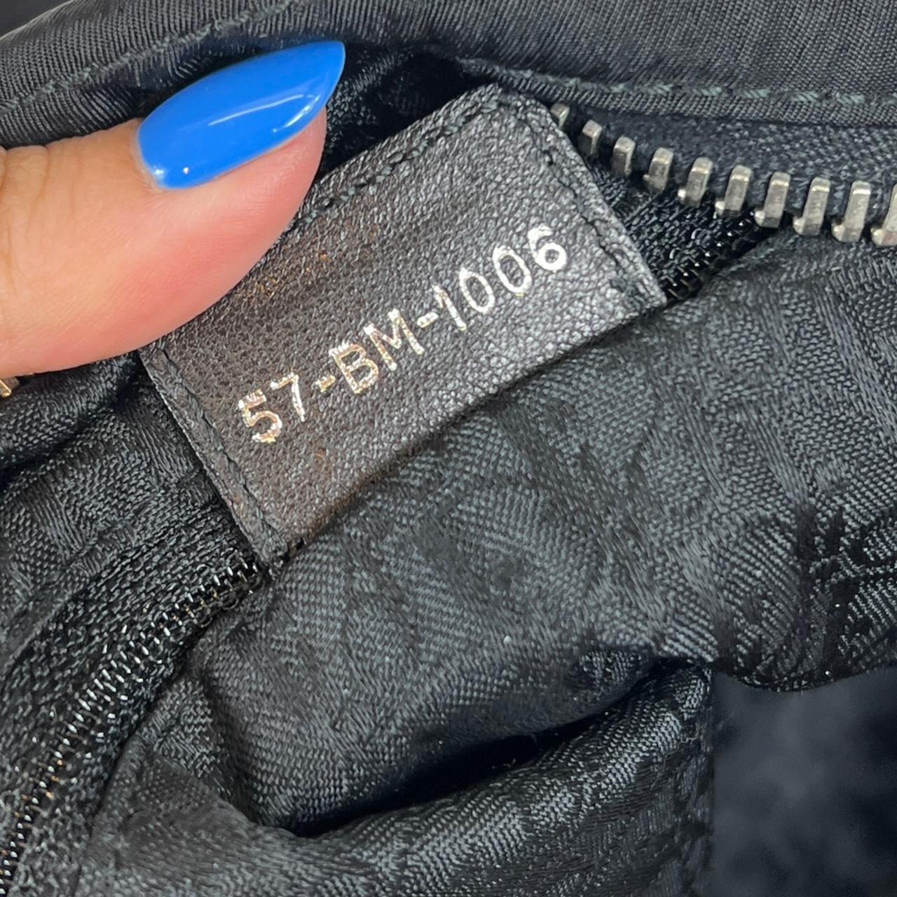 Christian Dior Black Nylon Leather Bowler Shoulder Bag