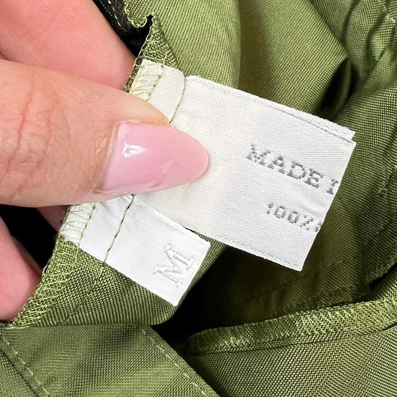 Miu Miu Khaki Green Nylon Zippered Track Pants - Outfit Repeater