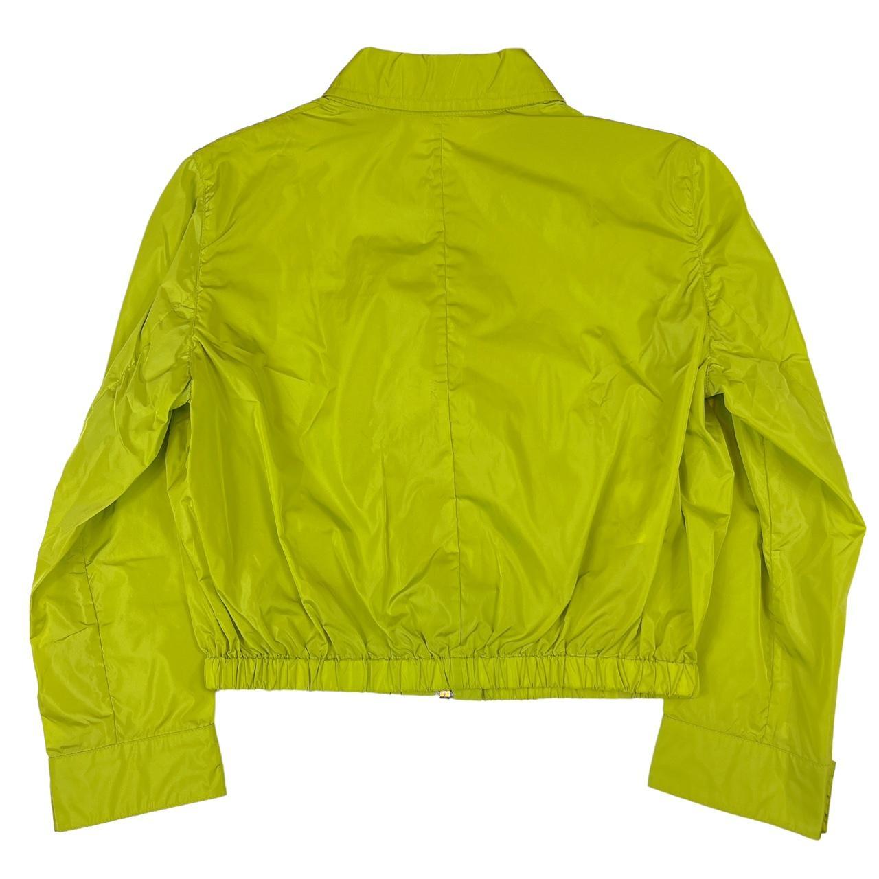 Prada Sport Cropped Nylon Jacket Lime Green