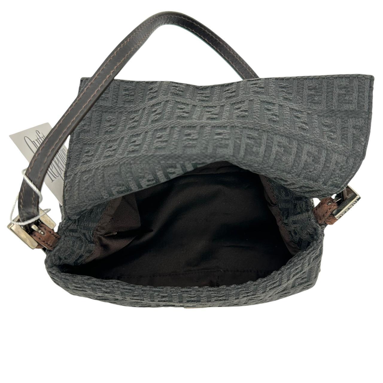 Fendi Chenille Suede Trim Mini Mama Baguette Shoulder Bag - Outfit Repeater