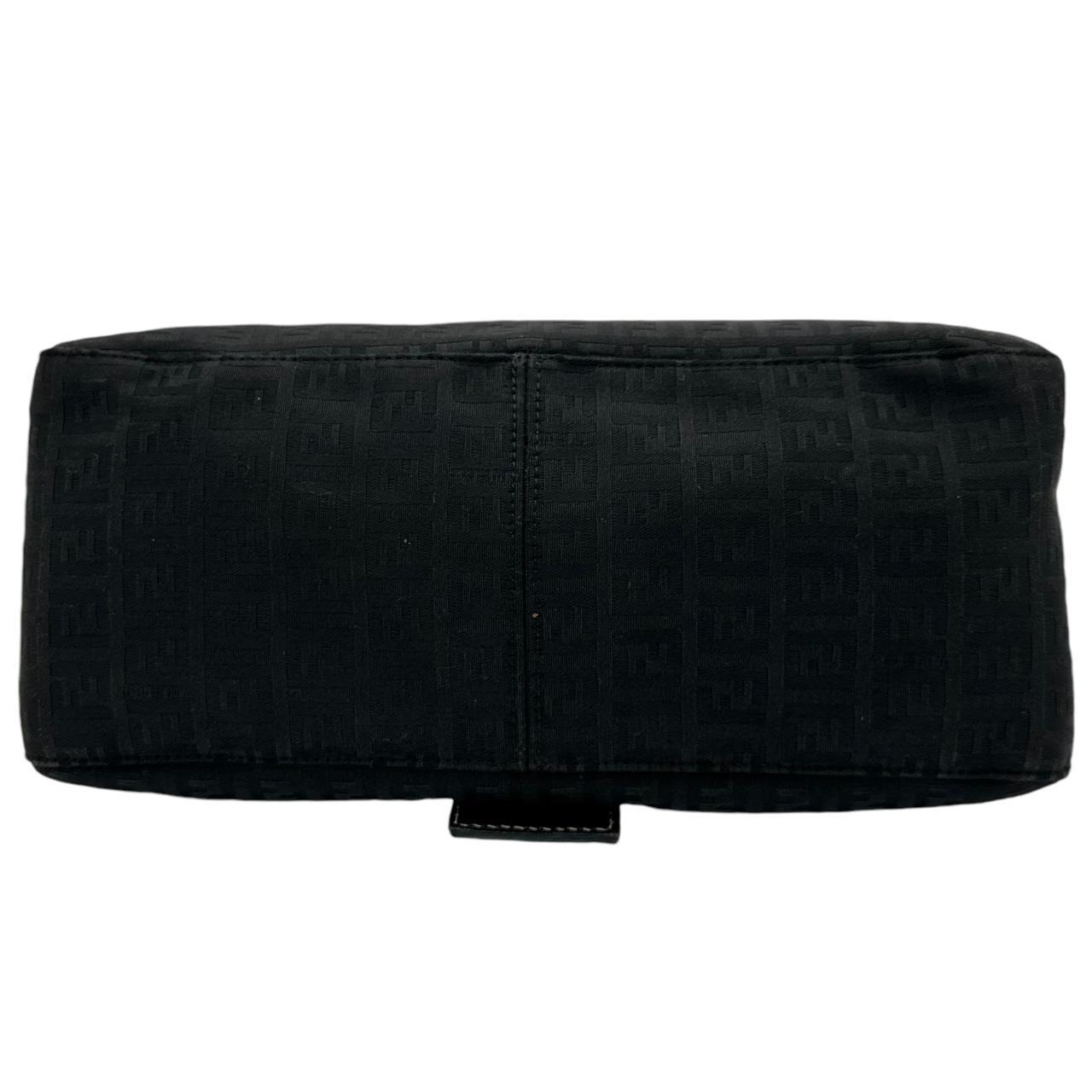 Fendi Black Zucchino Monogram Shoulder Bag