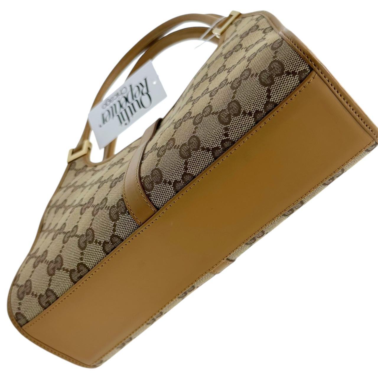 Gucci Mini Jackie Shoulder Bag Tan Monogram Canvas