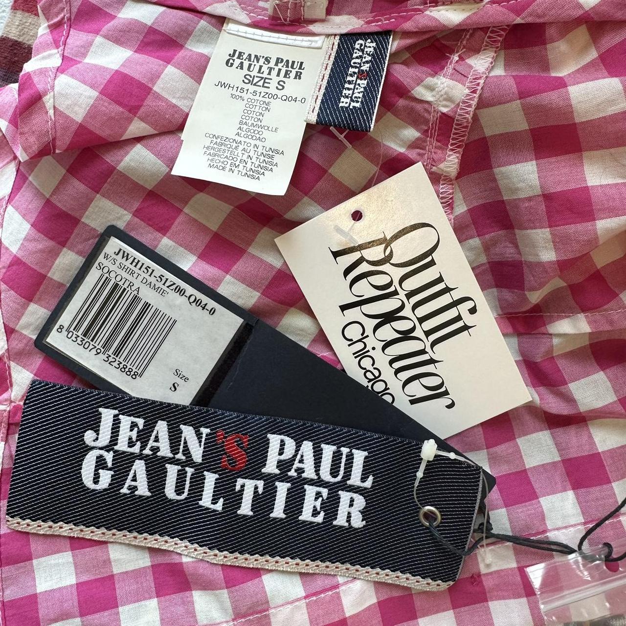 Jean Paul Gaultier Jeans Pink Gingham Backless Blouse Top - Outfit Repeater