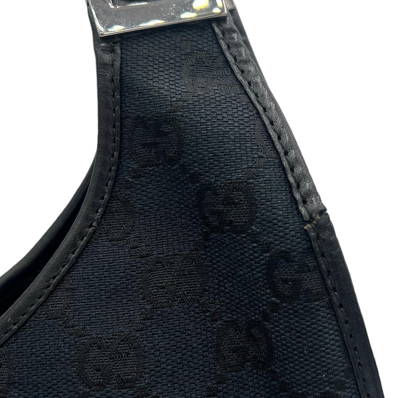 Gucci Black GG Monogram Canvas Shoulder Bag