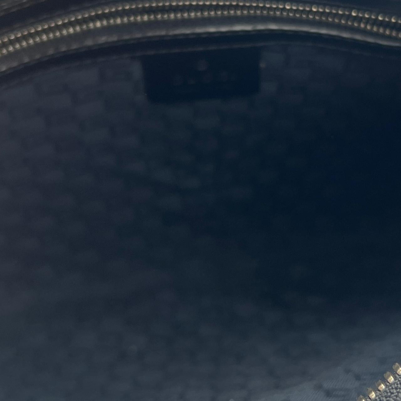 Gucci Black Leather Logo Shoulder Bag