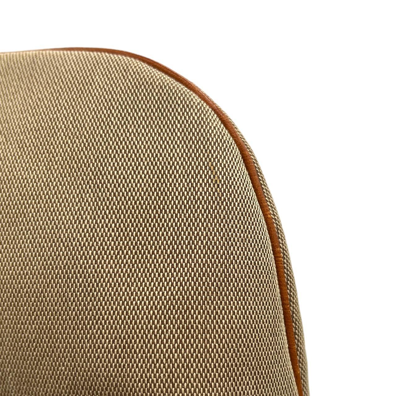 Gucci Shoulder Bag Tan Canvas Leather Logo