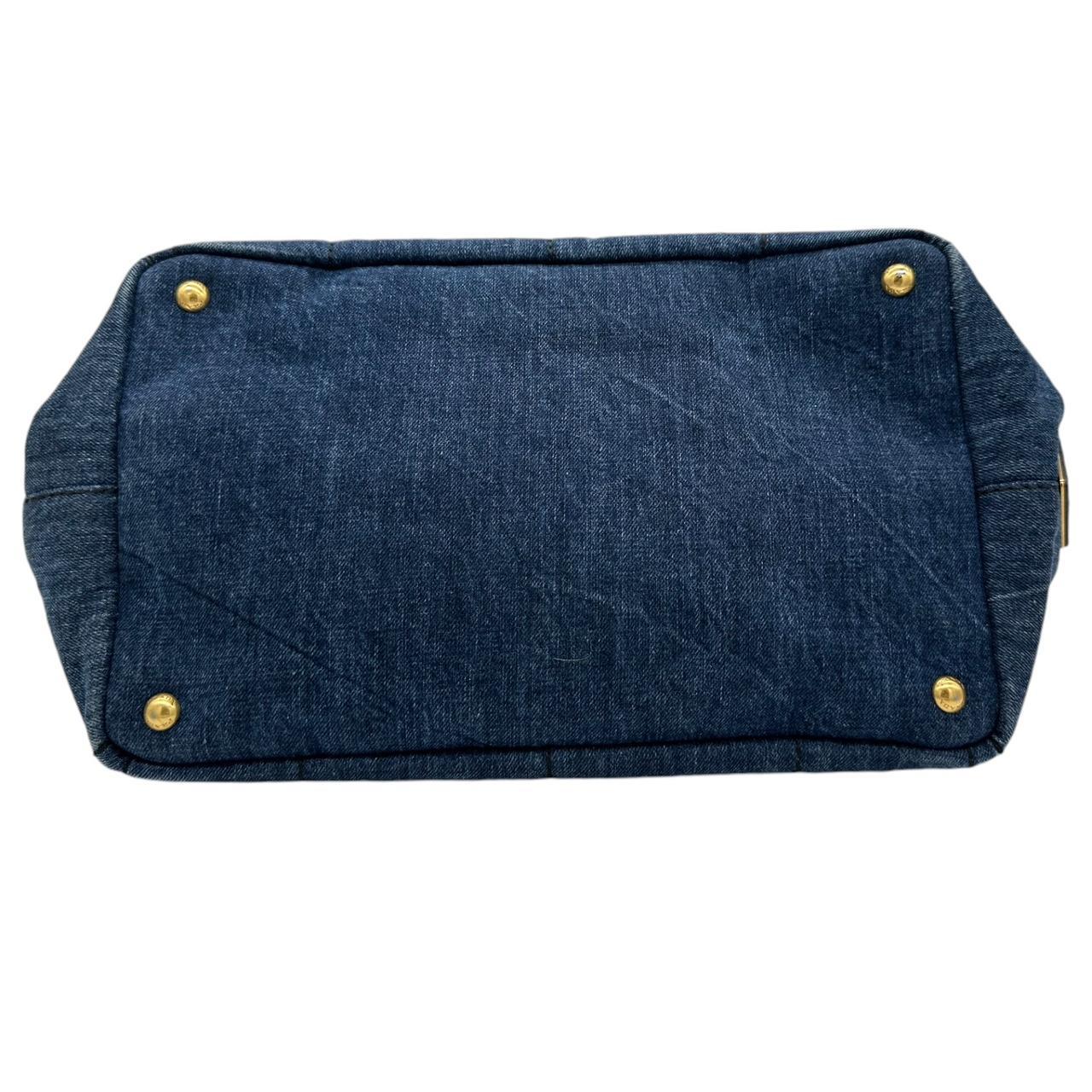 Prada Denim and Leopard Ponyhair Trim Canapa Tote Bag - Outfit Repeater