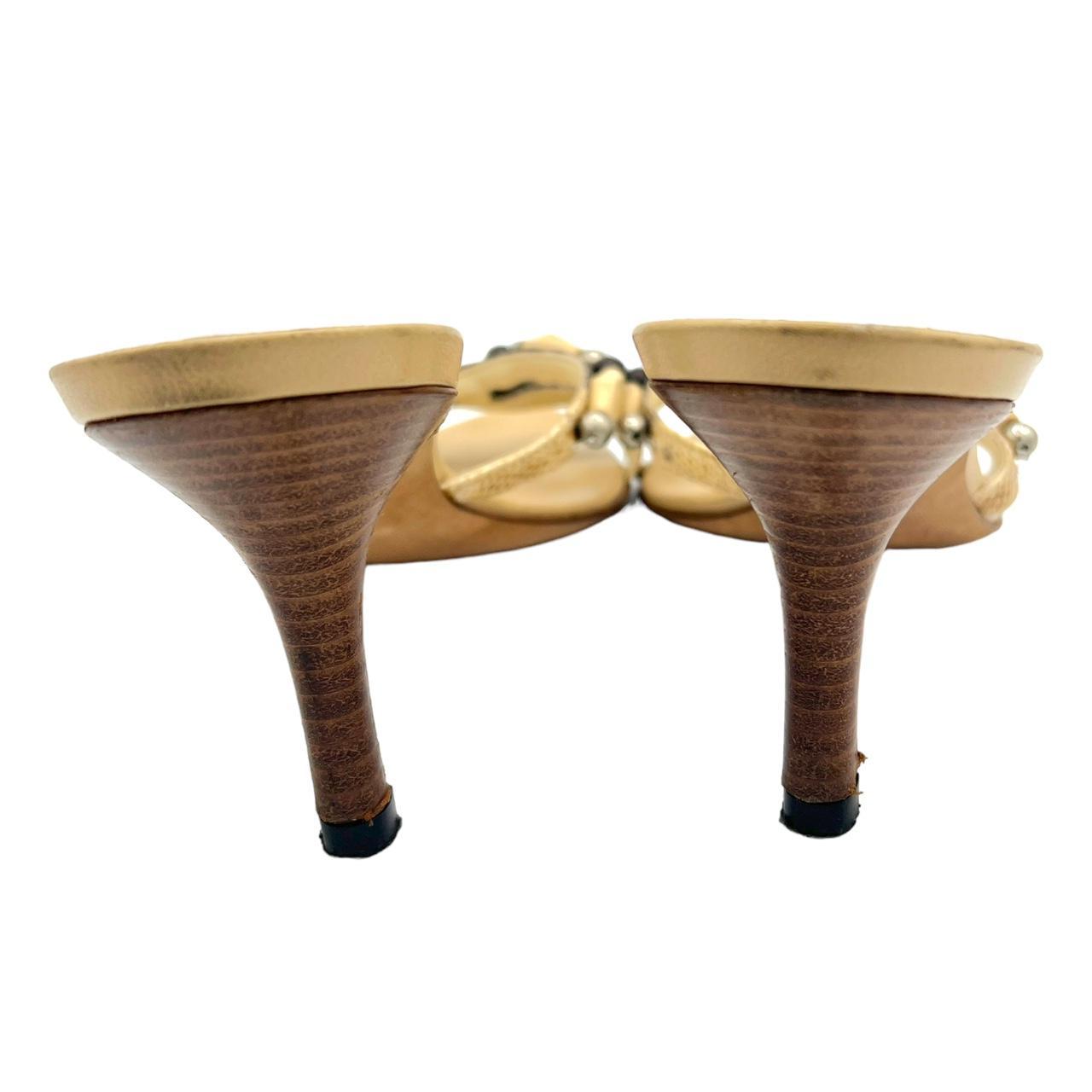 Giuseppe Zanotti Python Beaded Mule Sandal Heels - Outfit Repeater