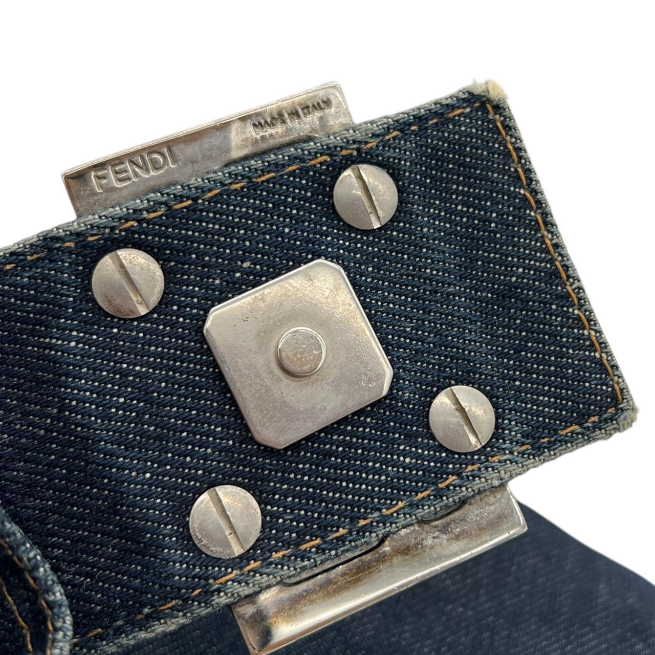 Fendi Denim Mama Baguette Shoulder Bag