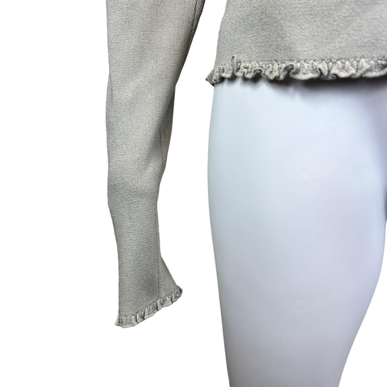 Gucci by Tom Ford Gray Silk Knit Cardigan - Outfit Repeater