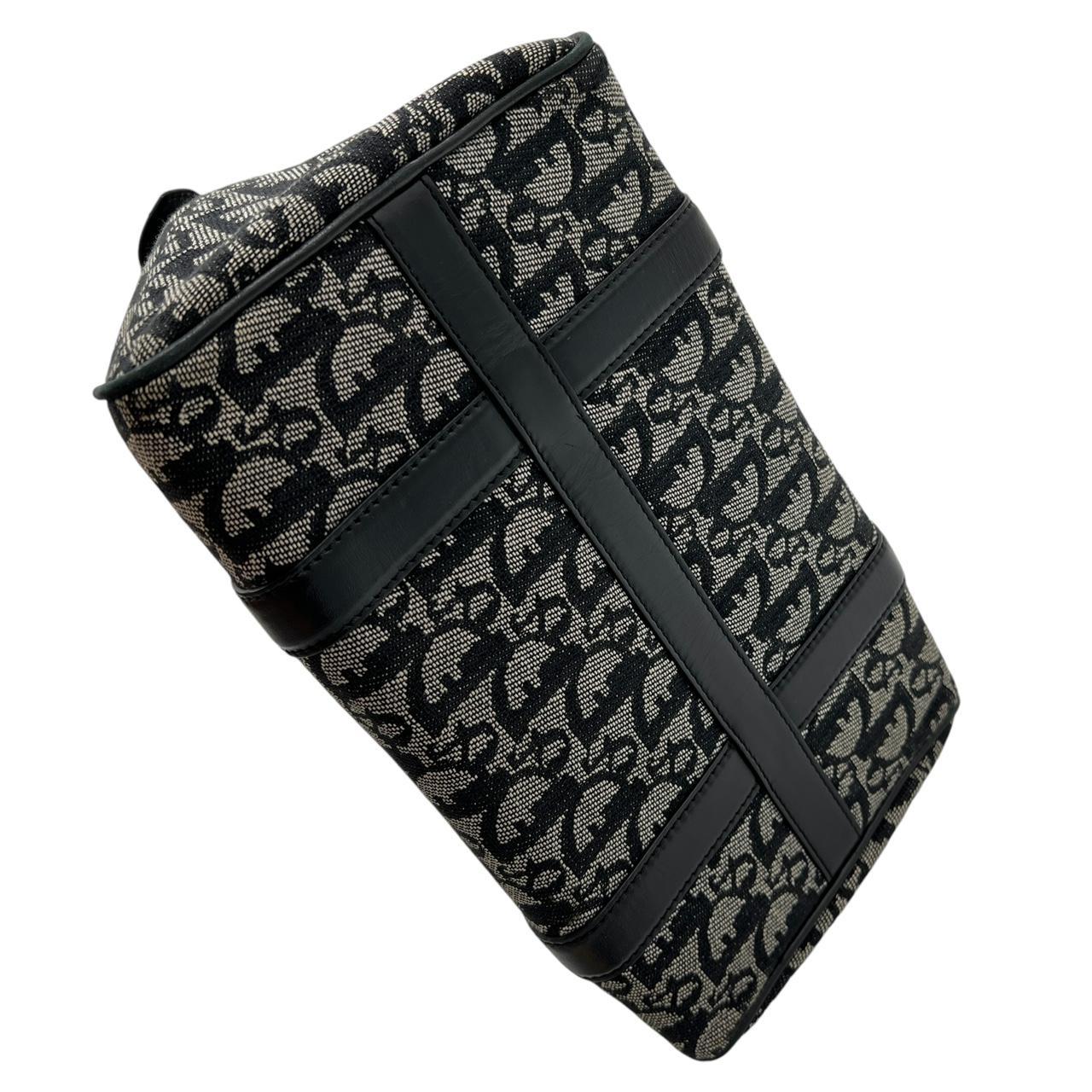 Christian Dior Black Trotter Monogram Medium Boston Bag - Outfit Repeater