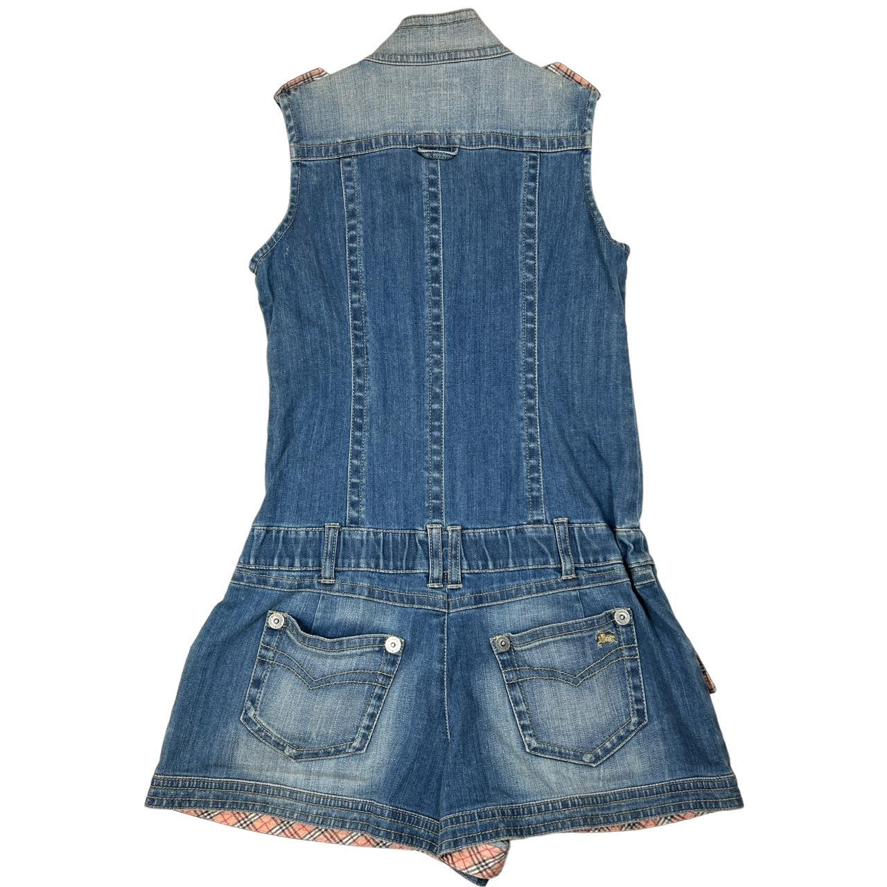 Burberry Blue Label Faded Denim Romper / Jumpsuit