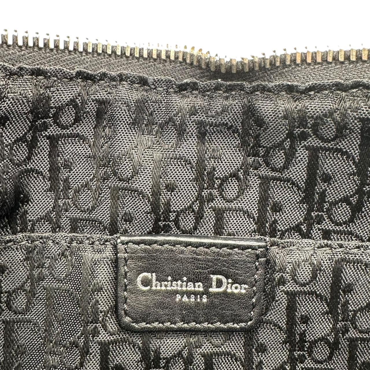 Christian Dior Black Canvas Mini Shoulder Bag