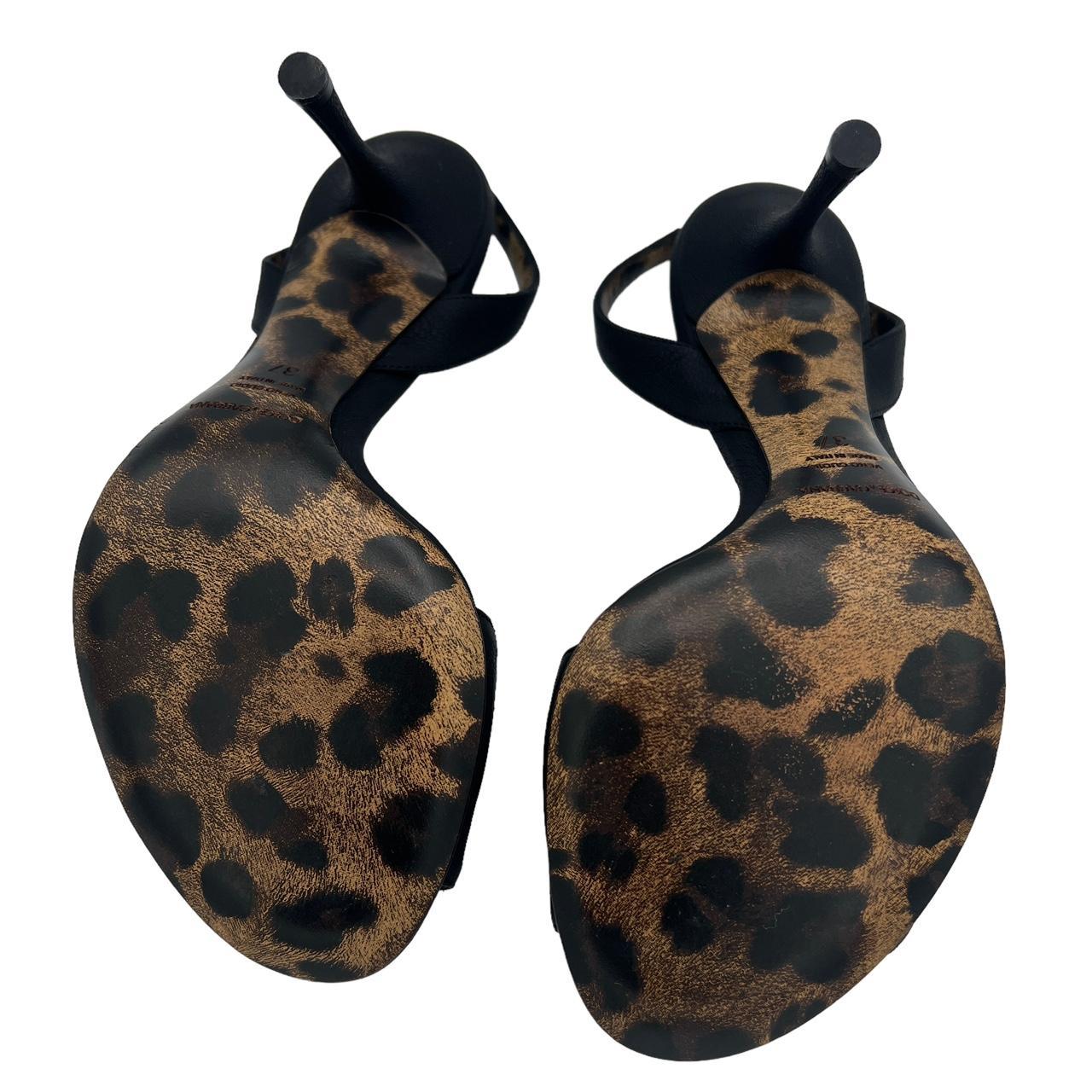 Dolce & Gabbana Leopard Print Slingback Heels 37