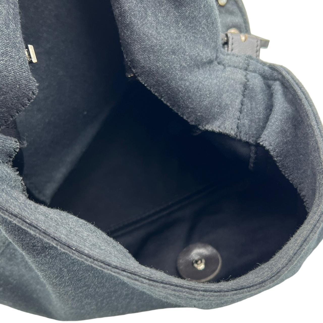 Fendi Gray Jersey Mama Baguette Shoulder Bag