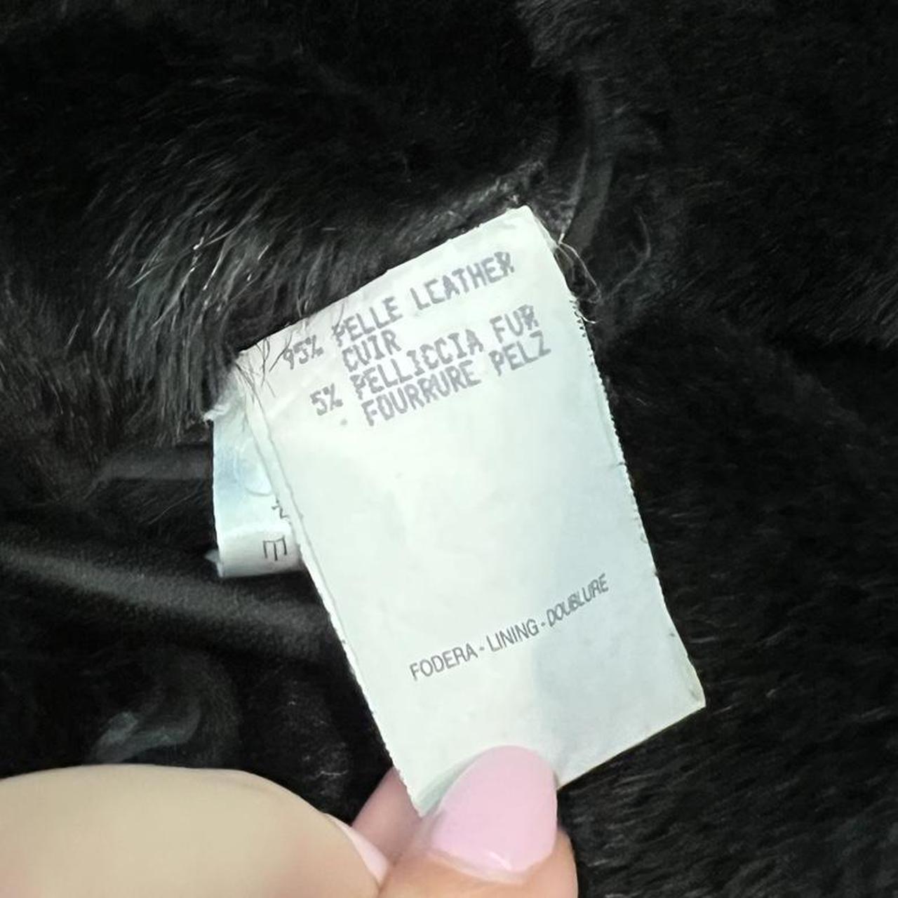 Gucci Black Fur Leather Coat Tom Ford