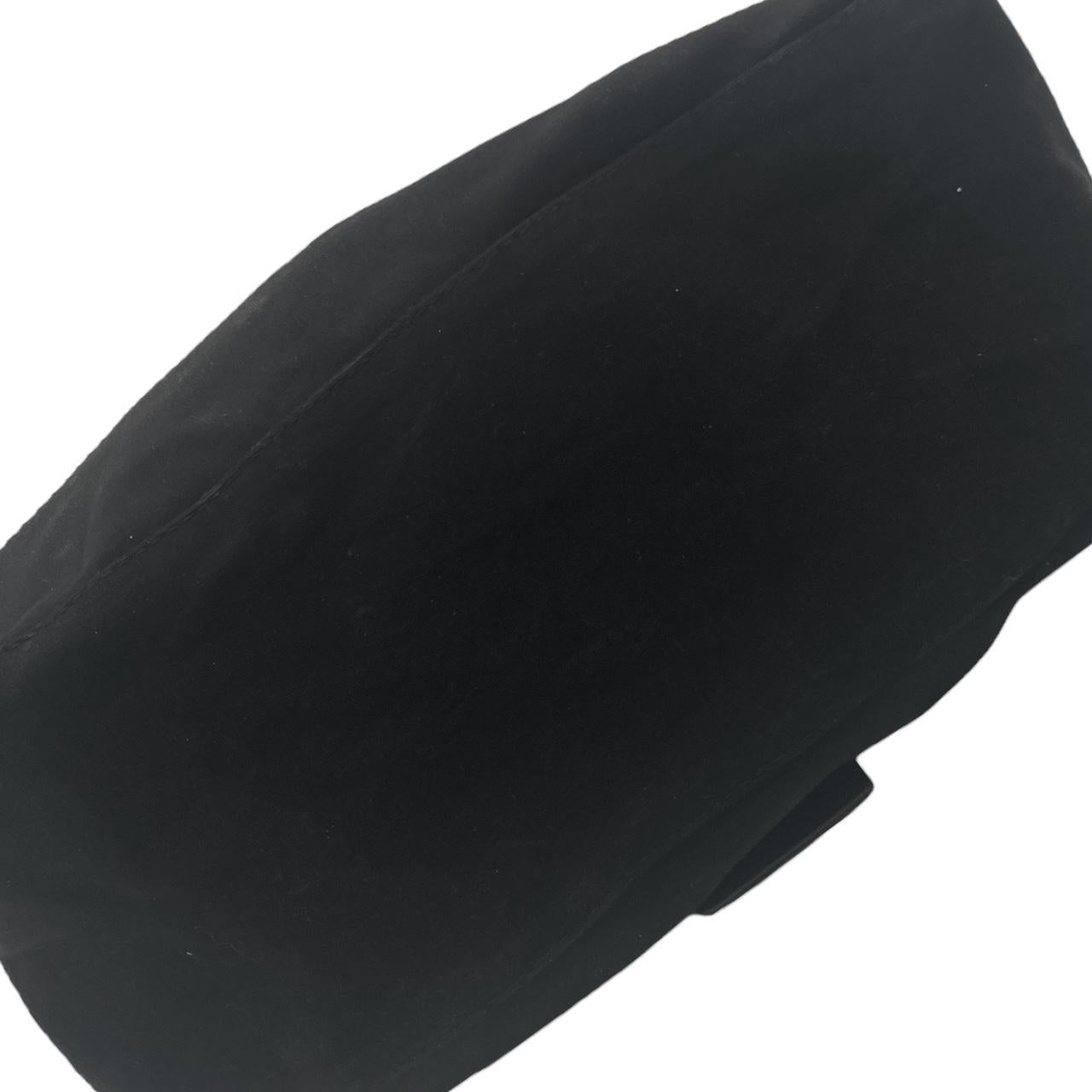 Fendi Black Neoprene Mama Baguette Shoulder Bag