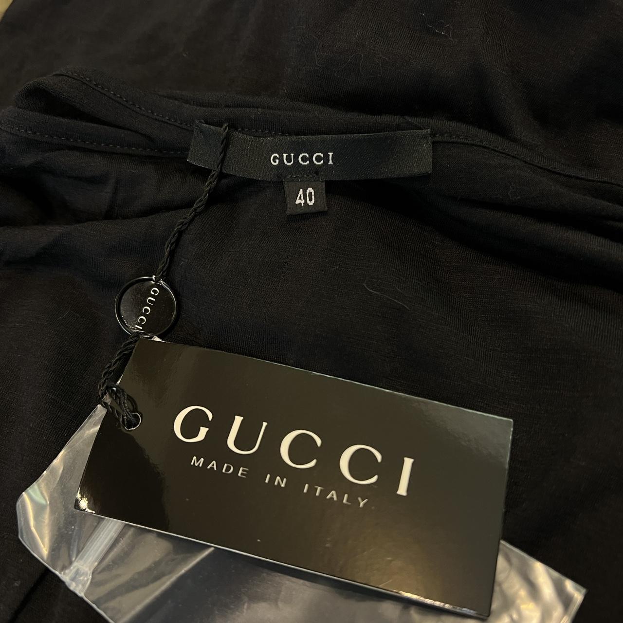 Gucci by Tom Ford F/W 1999 Black Silk and Wool Blend Puff Sleeve Top - Outfit Repeater