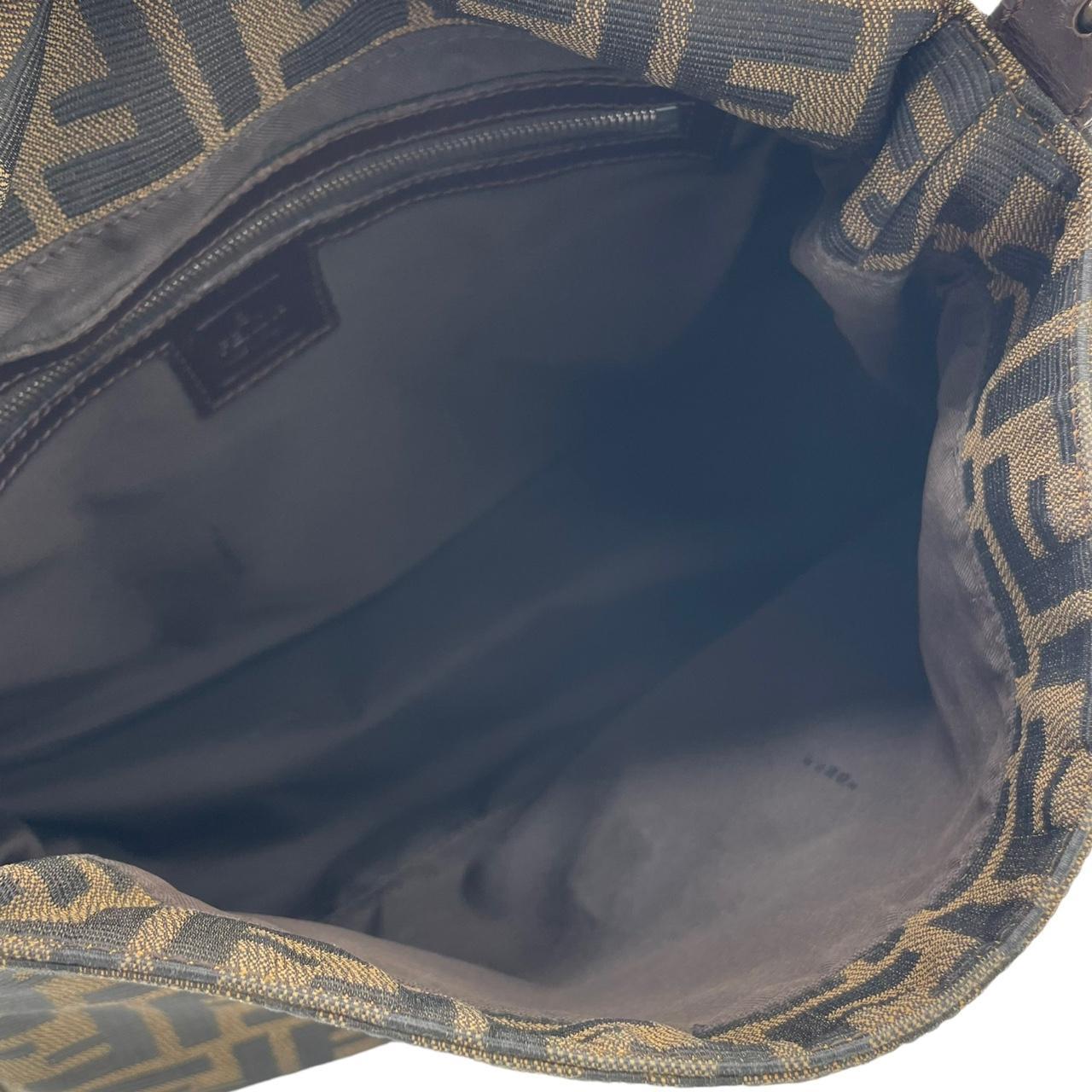 Fendi Zucca Baguette Shoulder Bag Brown Monogram Canvas