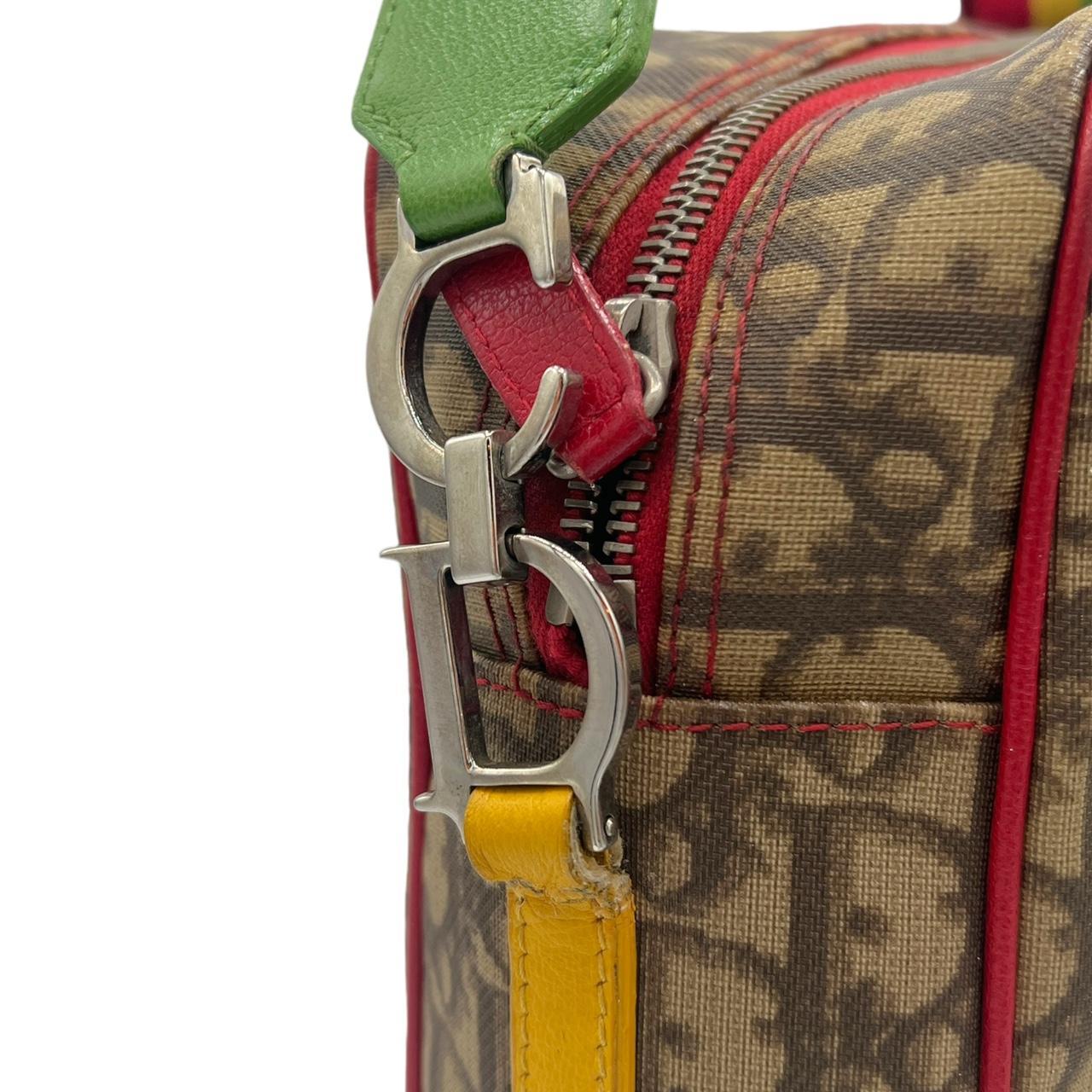Christian Dior Crossbody Bag Rasta Trotter Print Brown