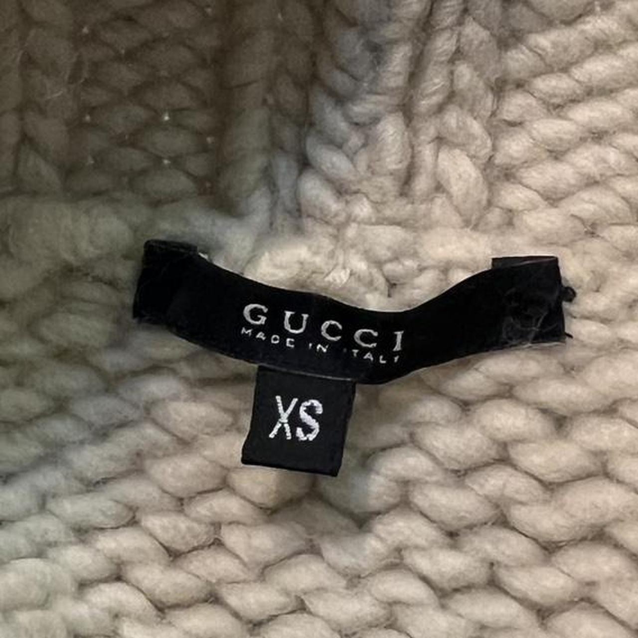 Gucci By Tom Ford Beige Chunky Knit Turtleneck Sweater - Outfit Repeater