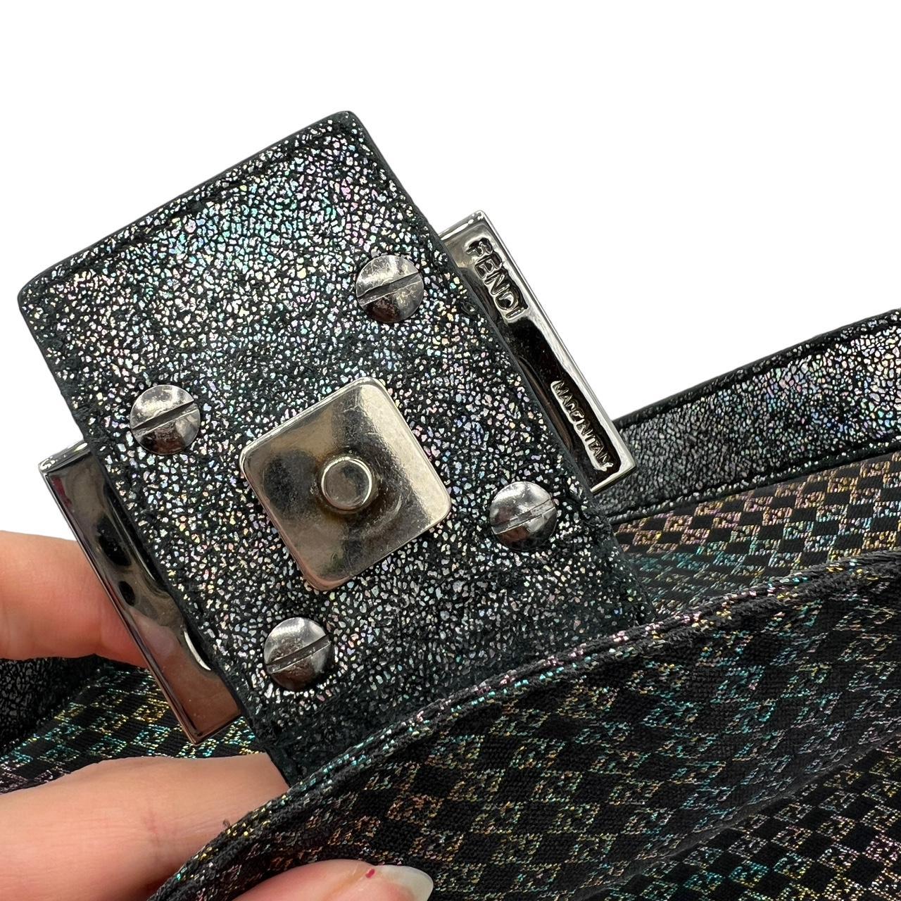 Fendi Baguette Shoulder Bag Multicolor Iridescent Zucca