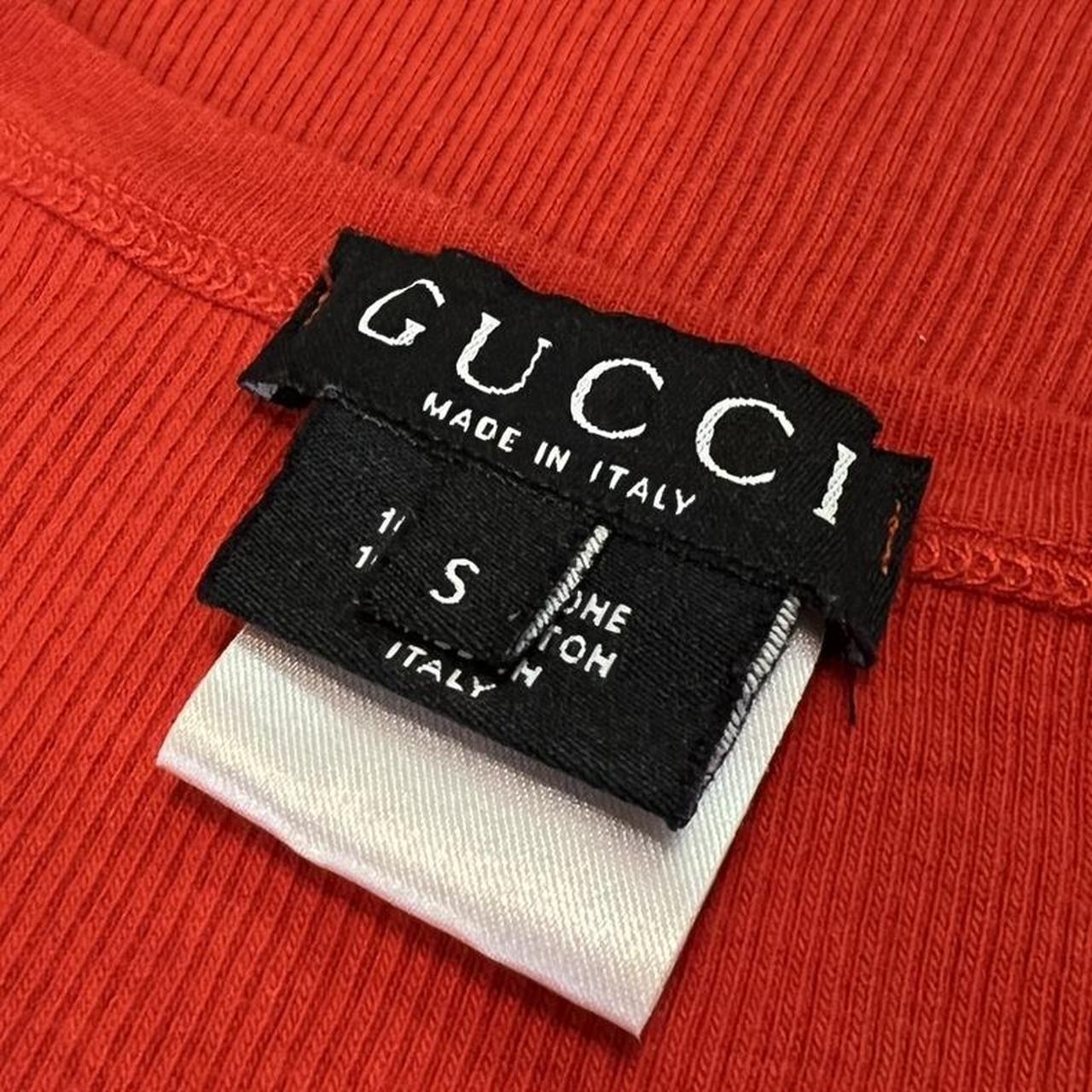 Gucci by Tom Ford 90's Vintage Red Ribbed Tank Top - Outfit Repeater