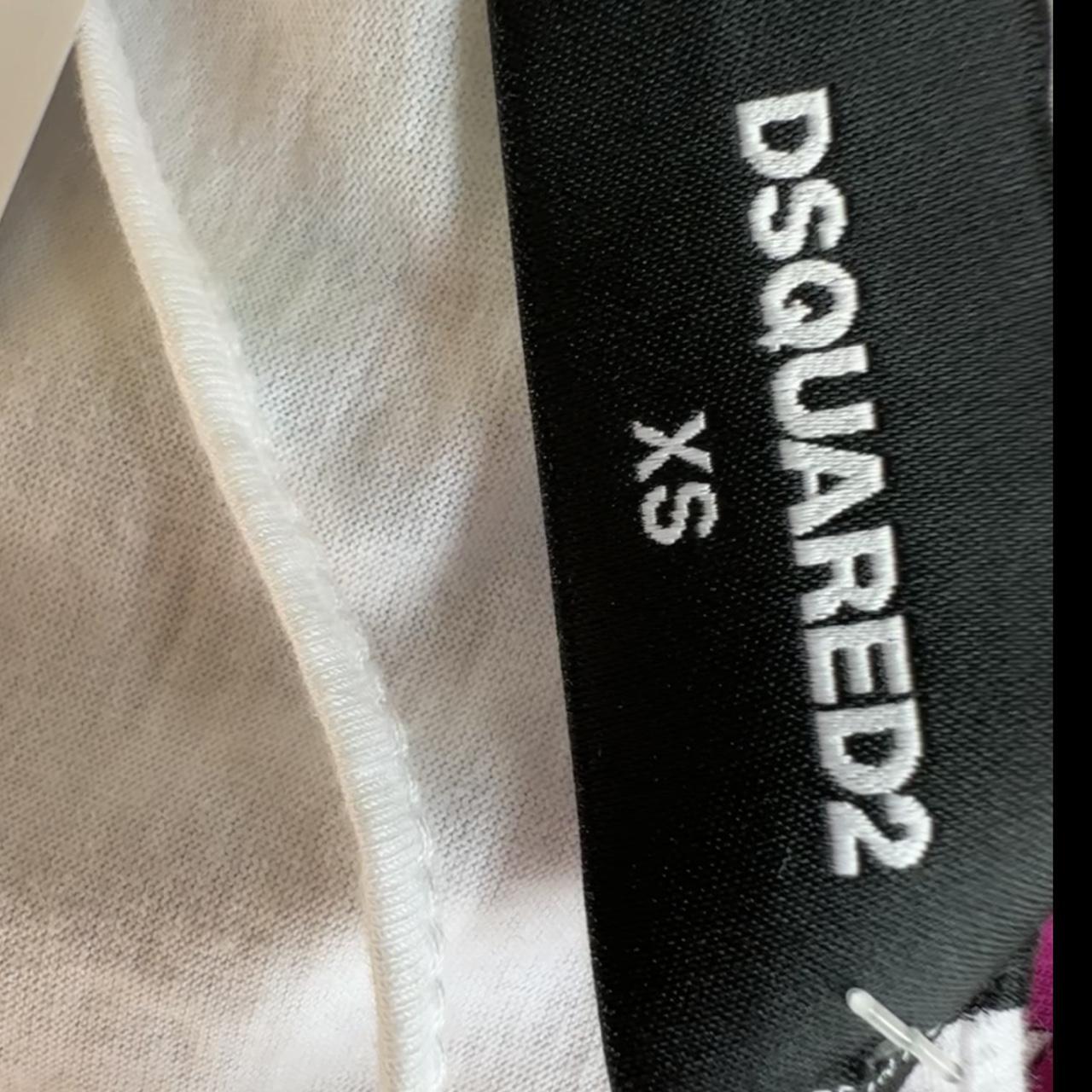 Dsquared2 Cropped Tank Top White Lace Up Back