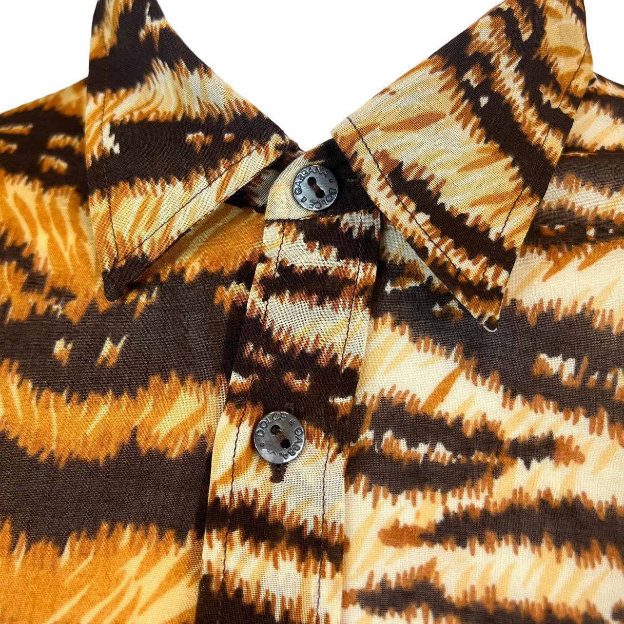 Dolce & Gabbana Semi-Sheer Tiger Print Blouse Top - Outfit Repeater