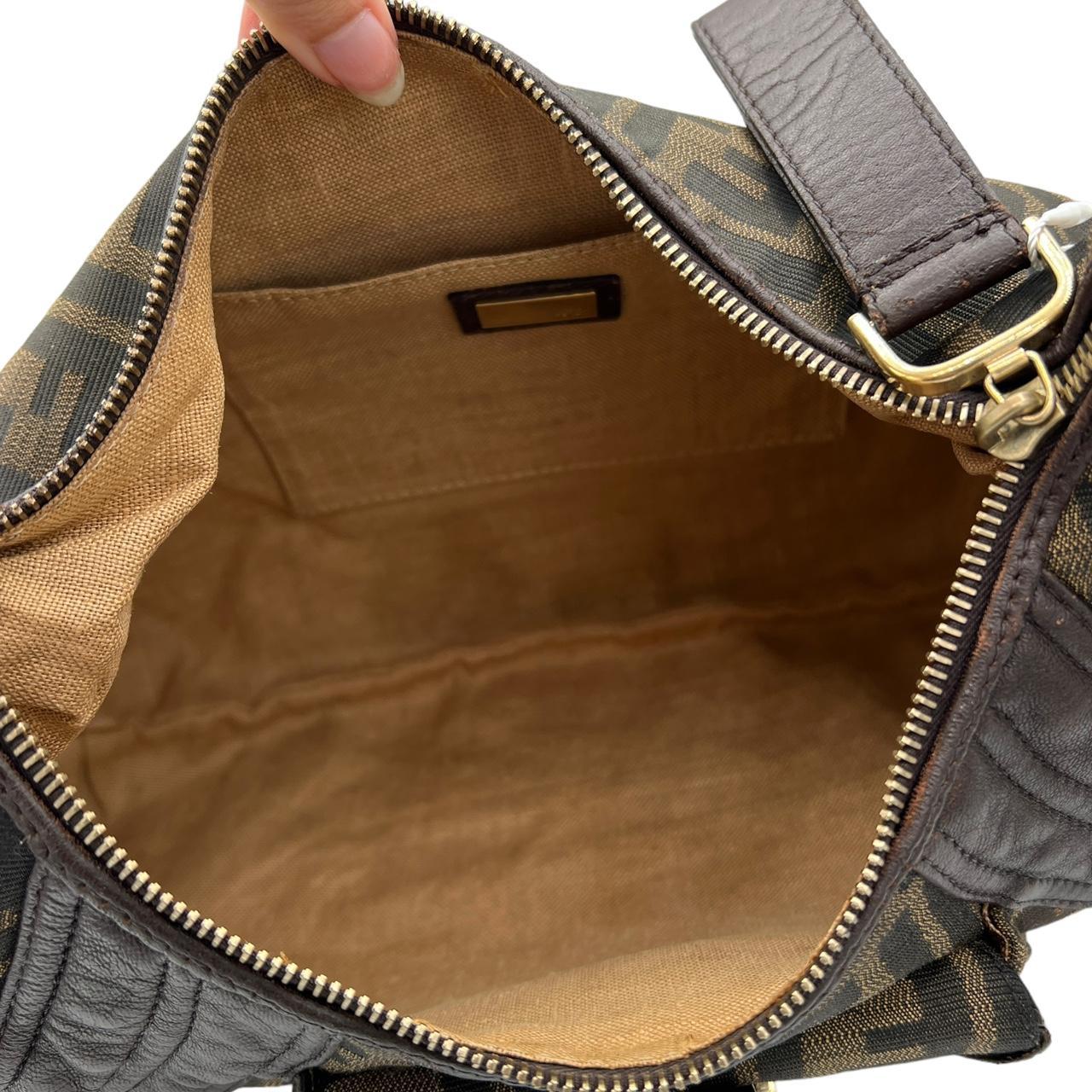 Fendi Spy Shoulder Bag Brown Monogram Zucca