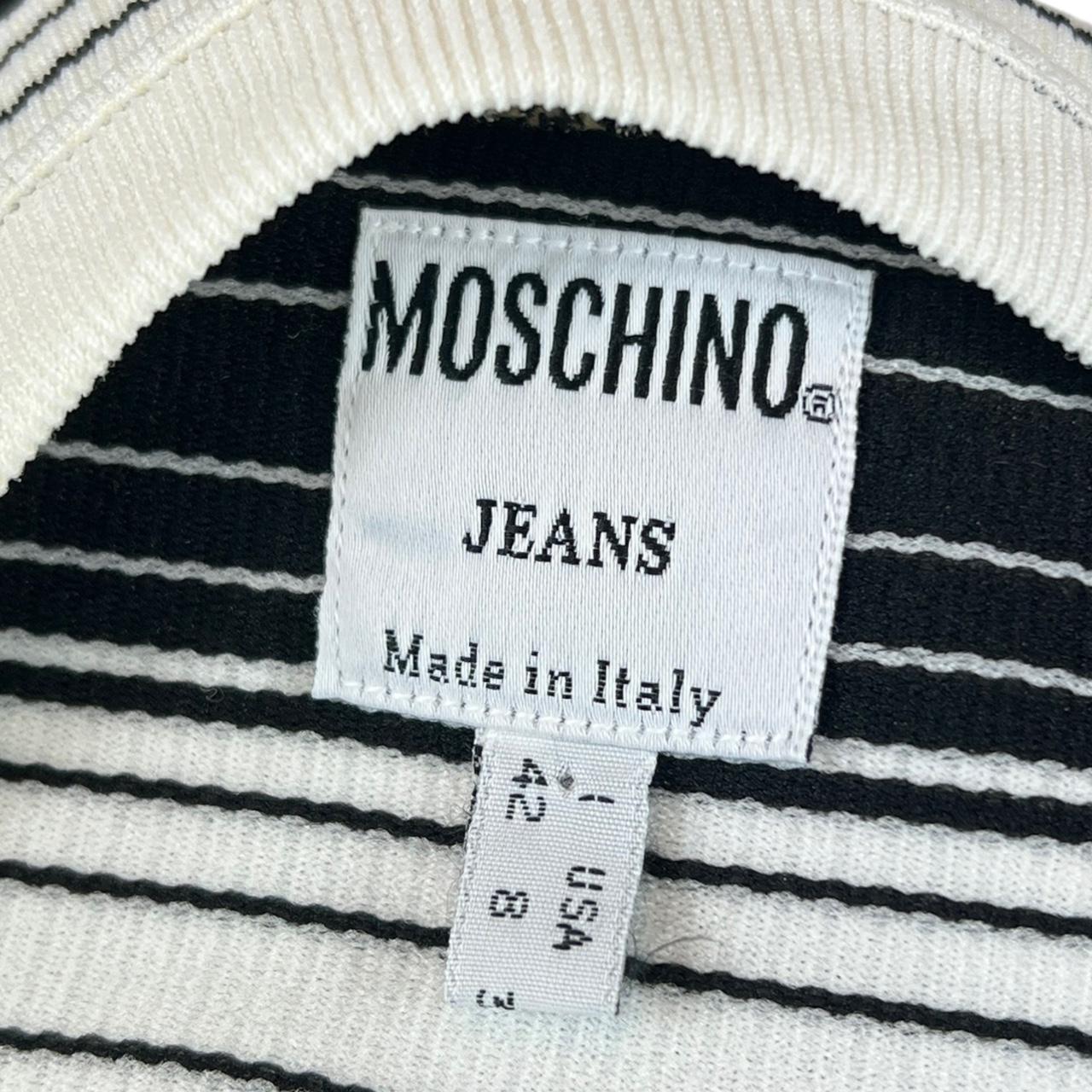 Moschino Jeans Black and White Striped Tank Top - Outfit Repeater