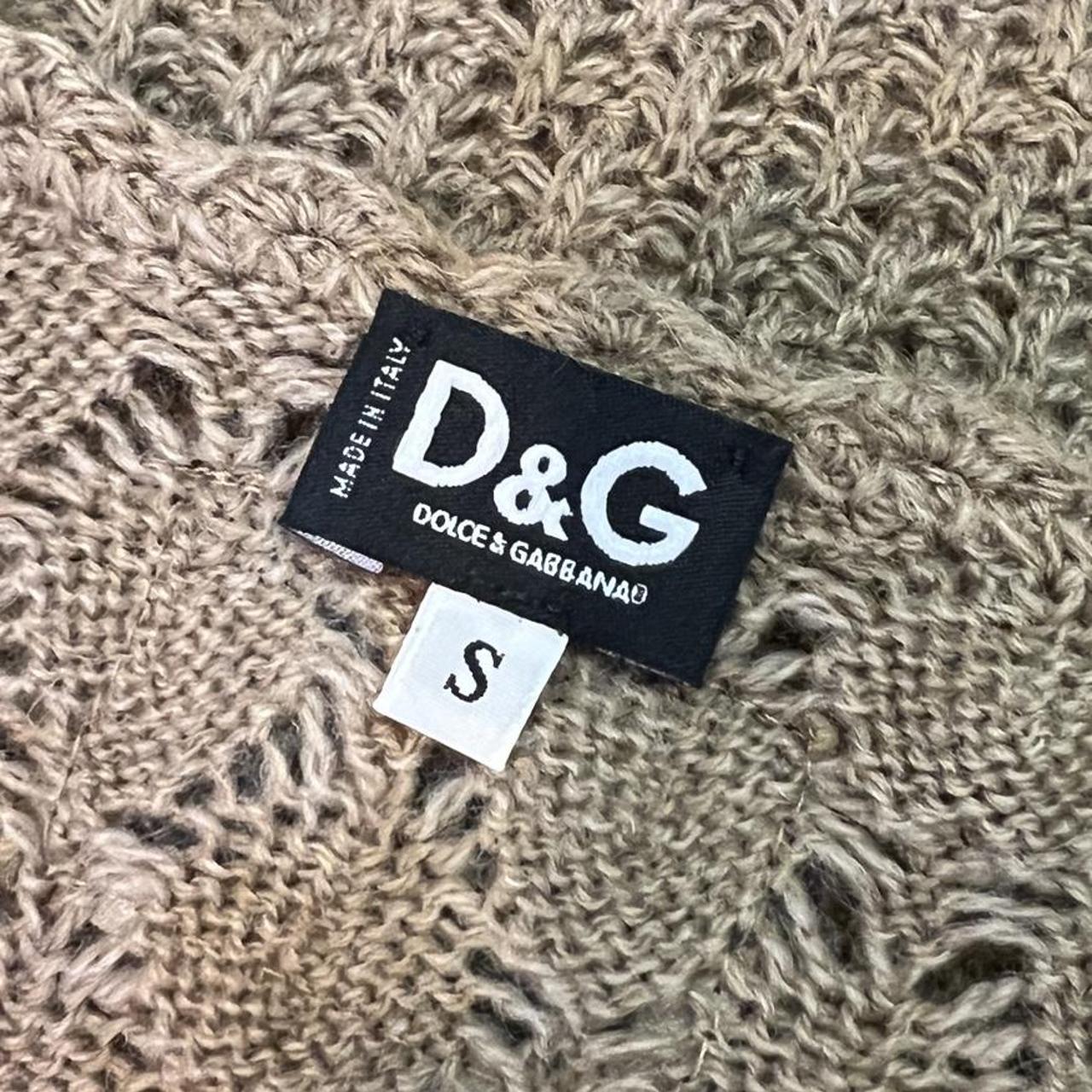 Dolce & Gabbana Wool Blend Open Knit Crochet Long Sleeve Sweater - Outfit Repeater