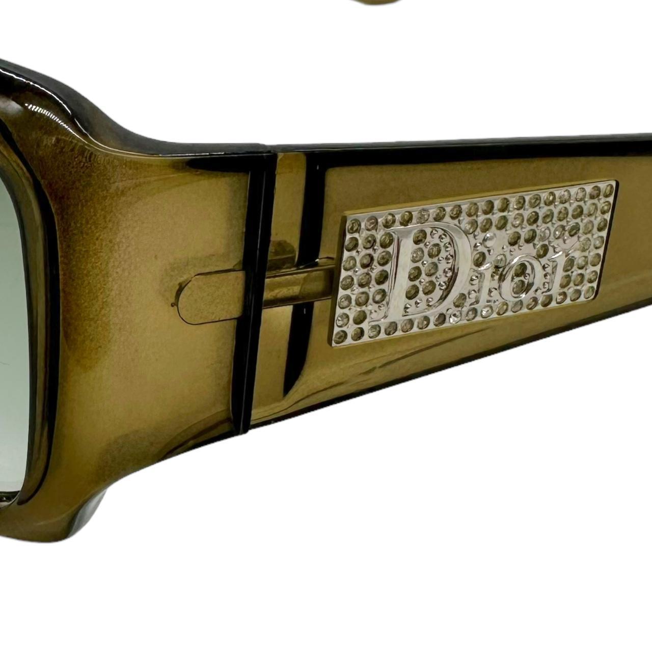 Dior Night 4 Khaki Green Rectangle Sunglasses - Outfit Repeater