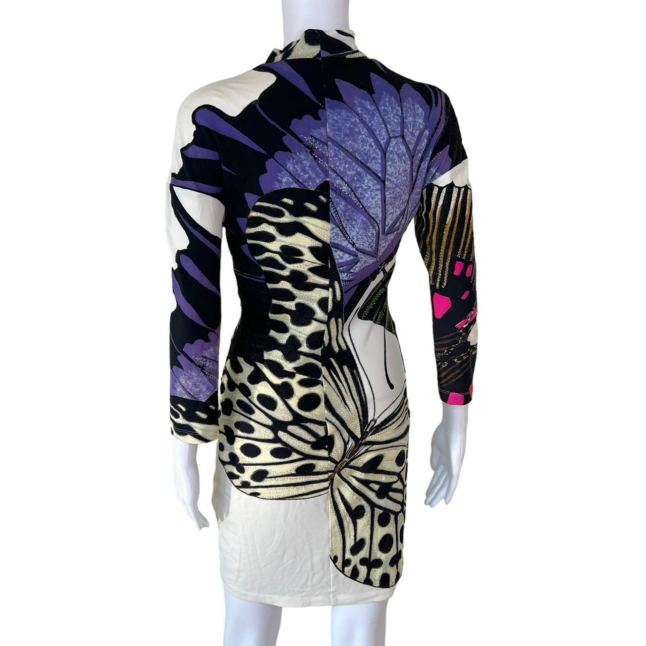 Roberto Cavalli Butterfly Printed Midi Dress